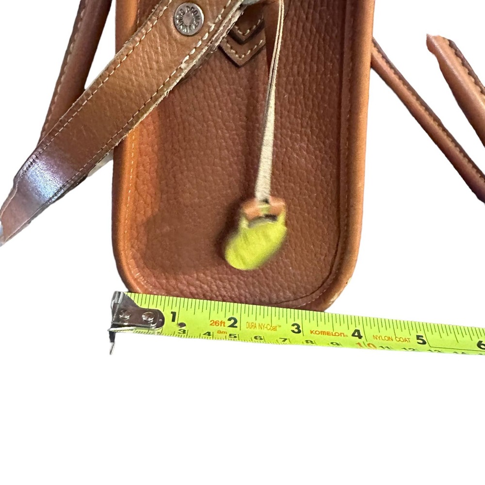 Vintage 90s Dooney & Bourke Color Block Pebbled Leather All Weather Duck Purse - Picture 5 of 12